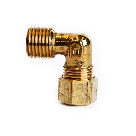 Atc ATC 5/16 in. Compression X 1/4 in. D MPT Brass 90 Degree Street Elbow 6JC121010711025